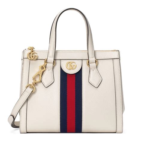 gucci transparent tote|Gucci ophidia white shoulder bag.